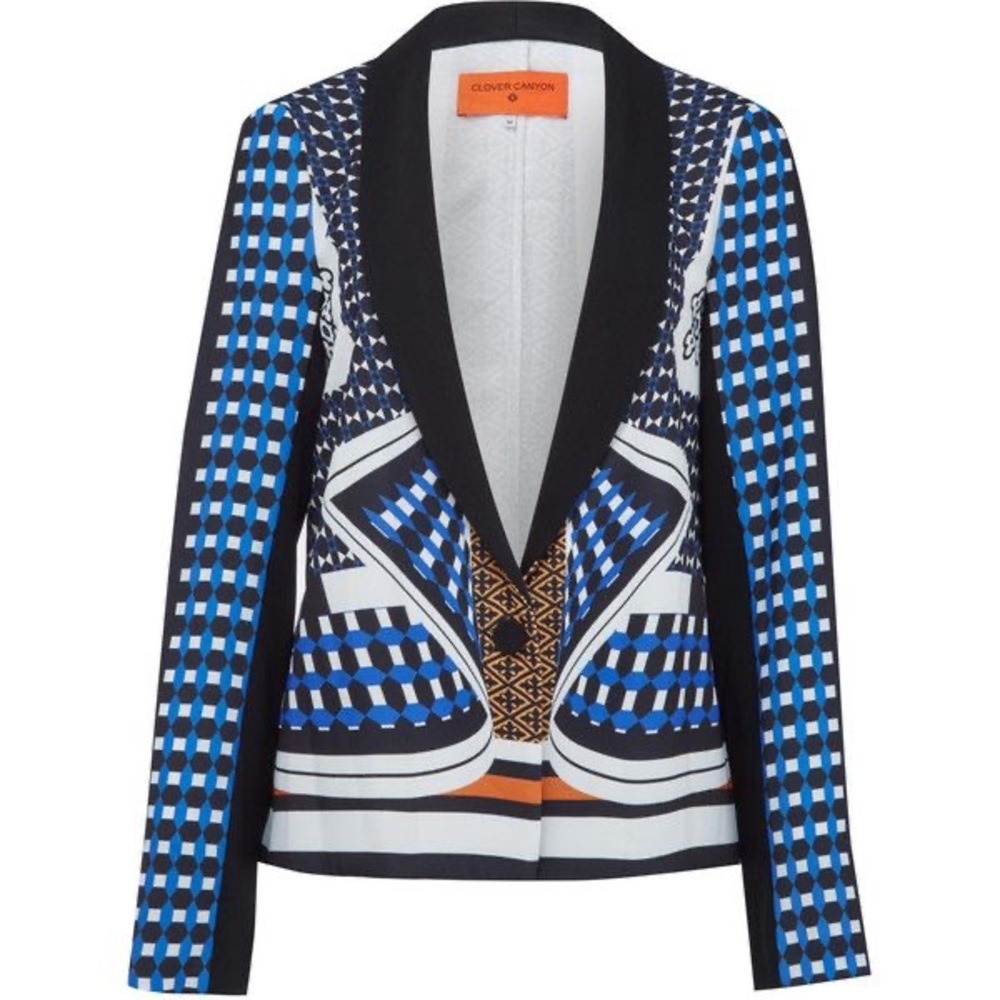 Clover Canyon Multi-Color Geometric Blazer
